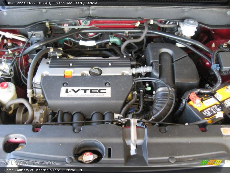 Chianti Red Pearl / Saddle 2004 Honda CR-V EX 4WD