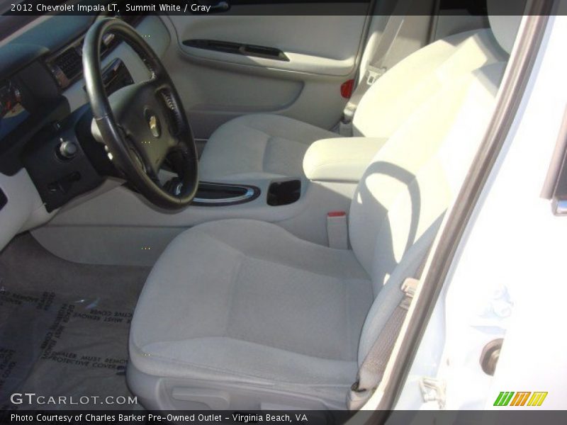 Summit White / Gray 2012 Chevrolet Impala LT