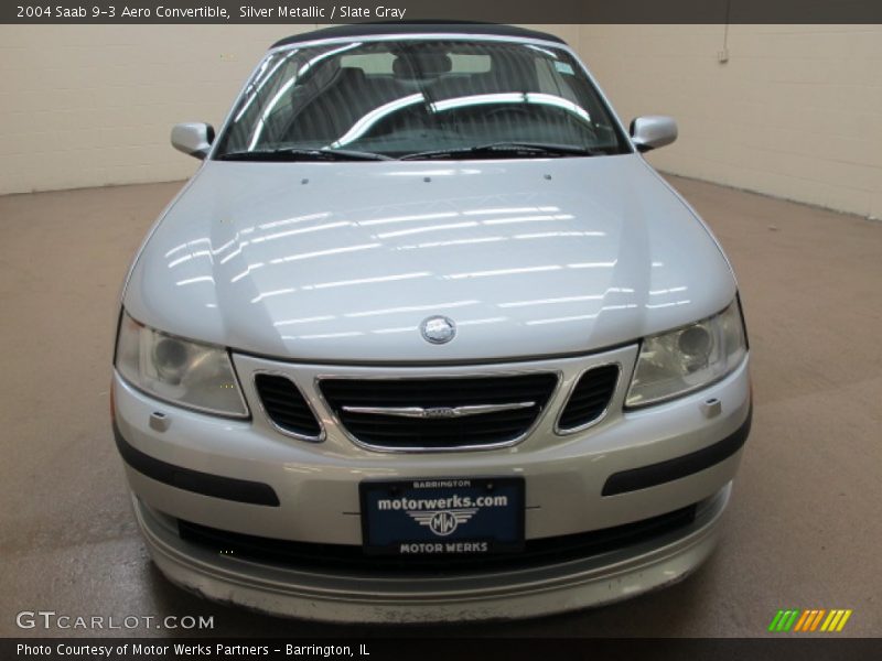 Silver Metallic / Slate Gray 2004 Saab 9-3 Aero Convertible