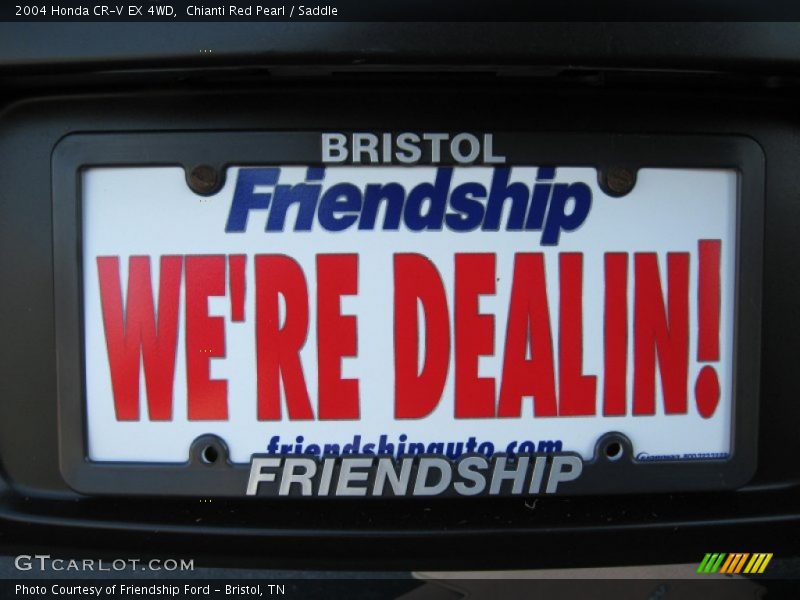 Chianti Red Pearl / Saddle 2004 Honda CR-V EX 4WD