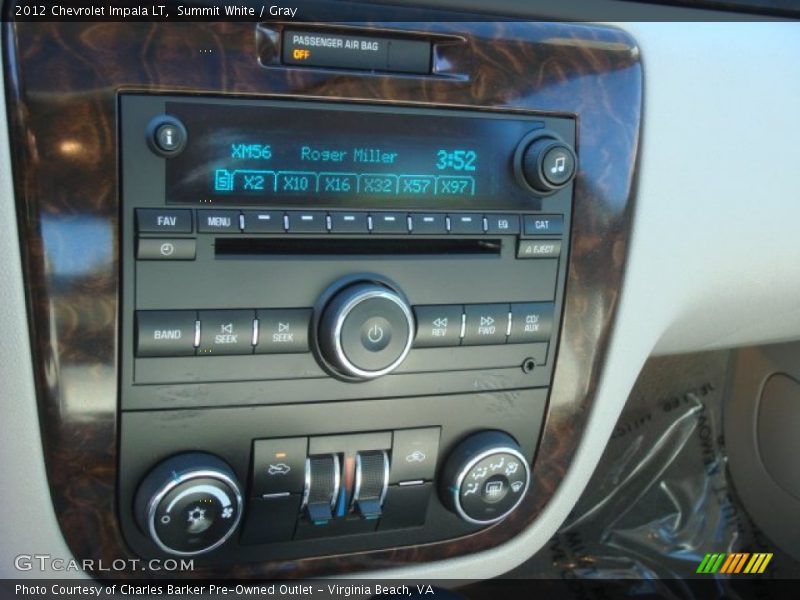 Summit White / Gray 2012 Chevrolet Impala LT