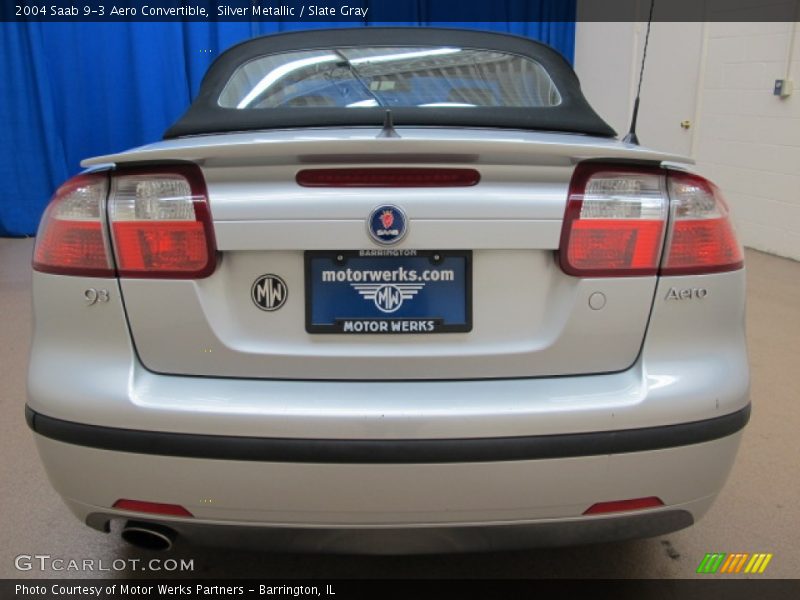Silver Metallic / Slate Gray 2004 Saab 9-3 Aero Convertible