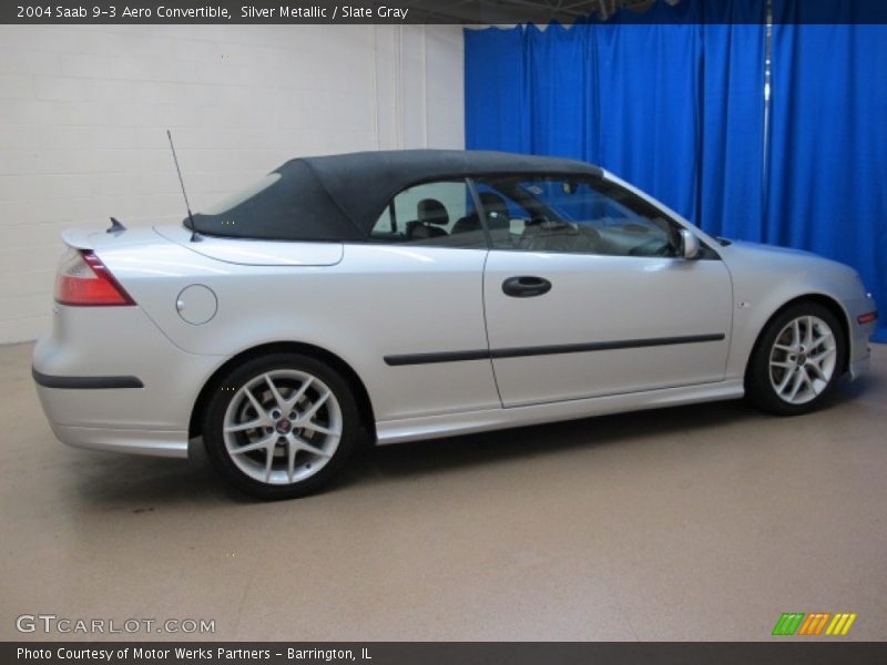 Silver Metallic / Slate Gray 2004 Saab 9-3 Aero Convertible