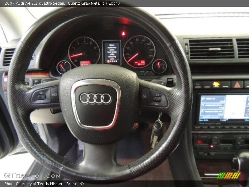 Quartz Gray Metallic / Ebony 2007 Audi A4 3.2 quattro Sedan