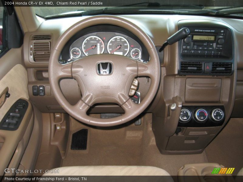 Chianti Red Pearl / Saddle 2004 Honda CR-V EX 4WD