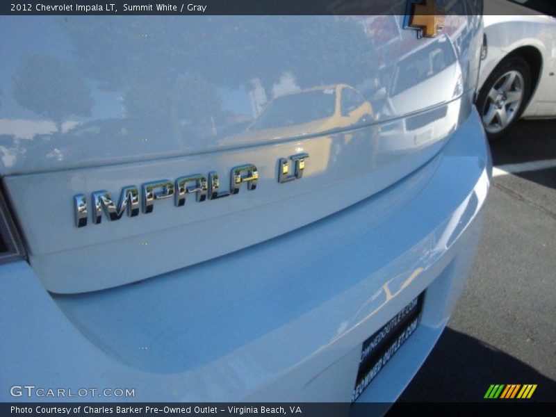 Summit White / Gray 2012 Chevrolet Impala LT