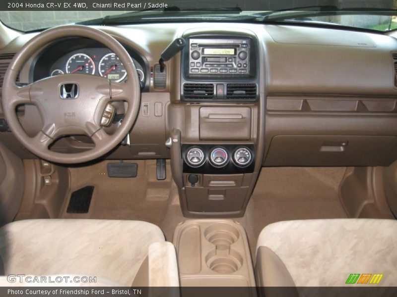 Chianti Red Pearl / Saddle 2004 Honda CR-V EX 4WD