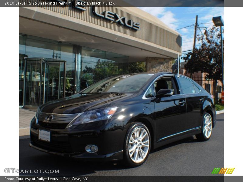 Obsidian Black / Black 2010 Lexus HS 250h Hybrid Premium