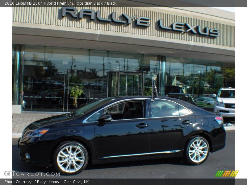 Obsidian Black / Black 2010 Lexus HS 250h Hybrid Premium