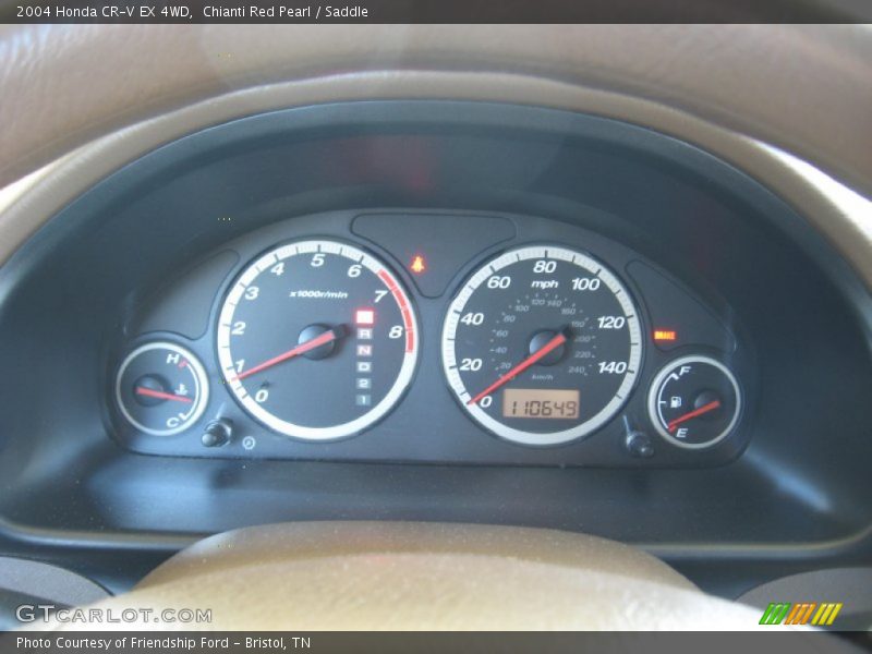 Chianti Red Pearl / Saddle 2004 Honda CR-V EX 4WD