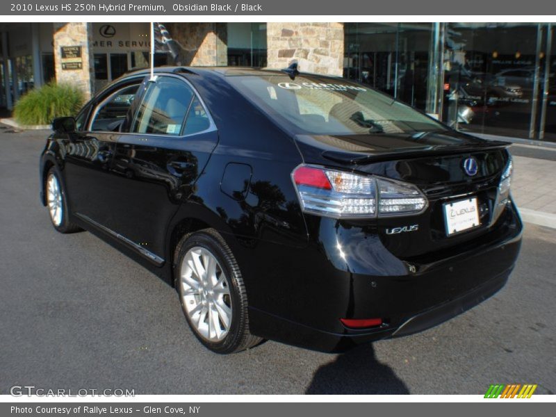 Obsidian Black / Black 2010 Lexus HS 250h Hybrid Premium