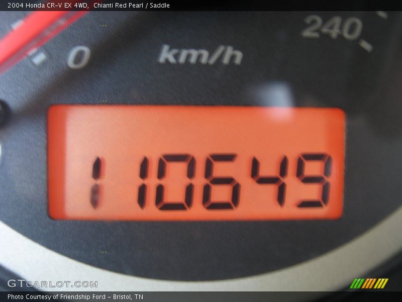 Chianti Red Pearl / Saddle 2004 Honda CR-V EX 4WD