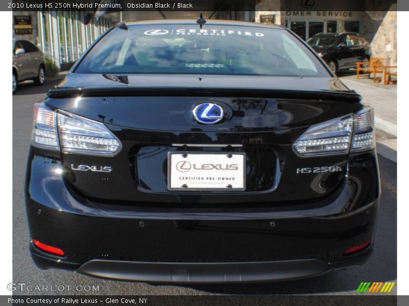 Obsidian Black / Black 2010 Lexus HS 250h Hybrid Premium