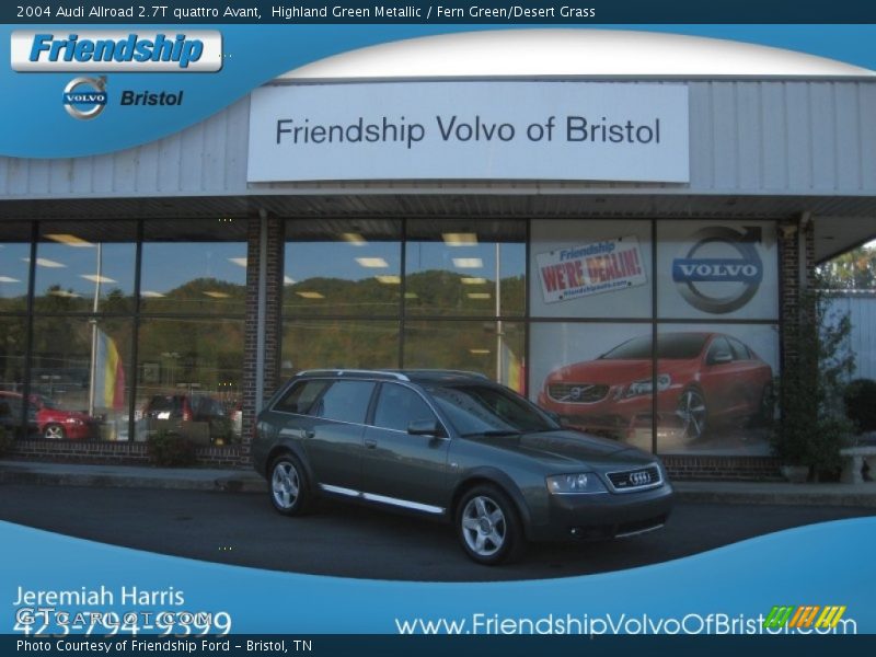 Highland Green Metallic / Fern Green/Desert Grass 2004 Audi Allroad 2.7T quattro Avant
