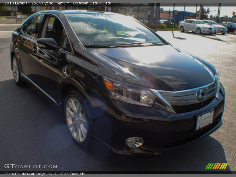 Obsidian Black / Black 2010 Lexus HS 250h Hybrid Premium