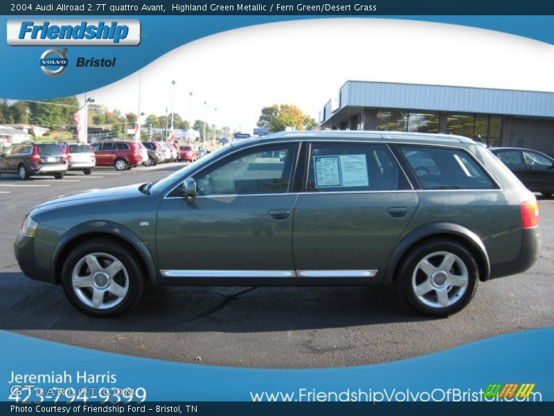 Highland Green Metallic / Fern Green/Desert Grass 2004 Audi Allroad 2.7T quattro Avant