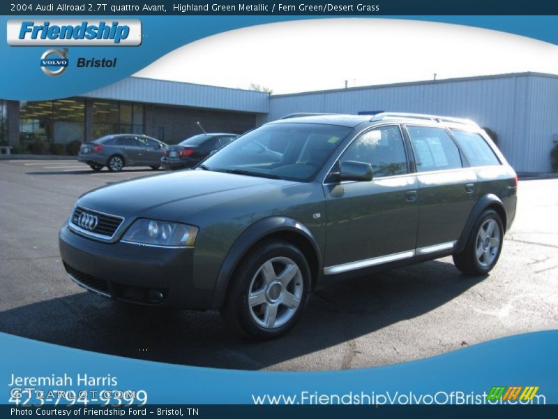 Highland Green Metallic / Fern Green/Desert Grass 2004 Audi Allroad 2.7T quattro Avant