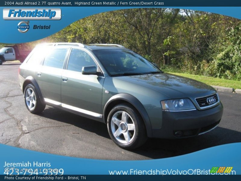 Highland Green Metallic / Fern Green/Desert Grass 2004 Audi Allroad 2.7T quattro Avant