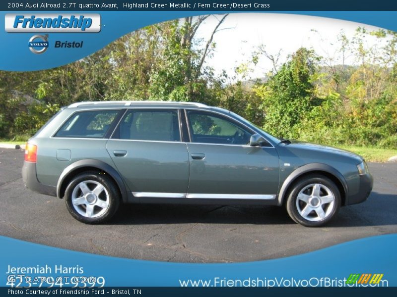 Highland Green Metallic / Fern Green/Desert Grass 2004 Audi Allroad 2.7T quattro Avant