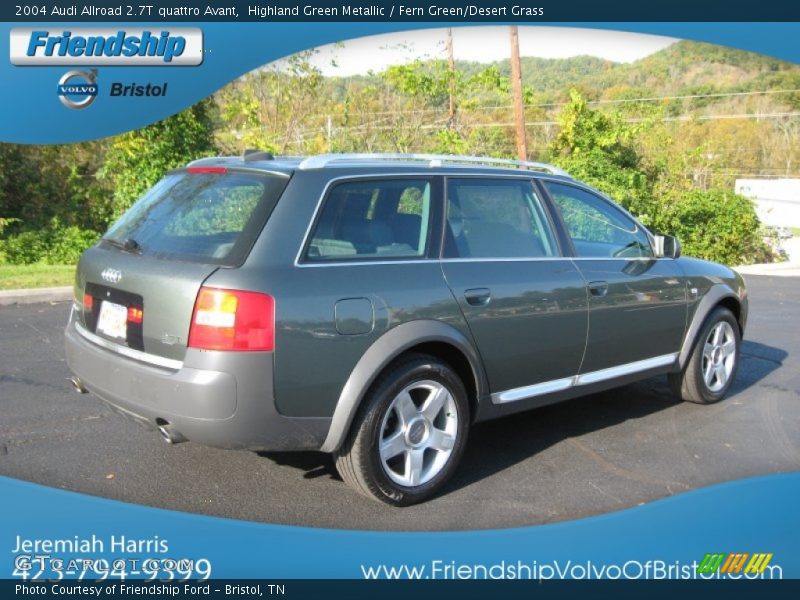 Highland Green Metallic / Fern Green/Desert Grass 2004 Audi Allroad 2.7T quattro Avant