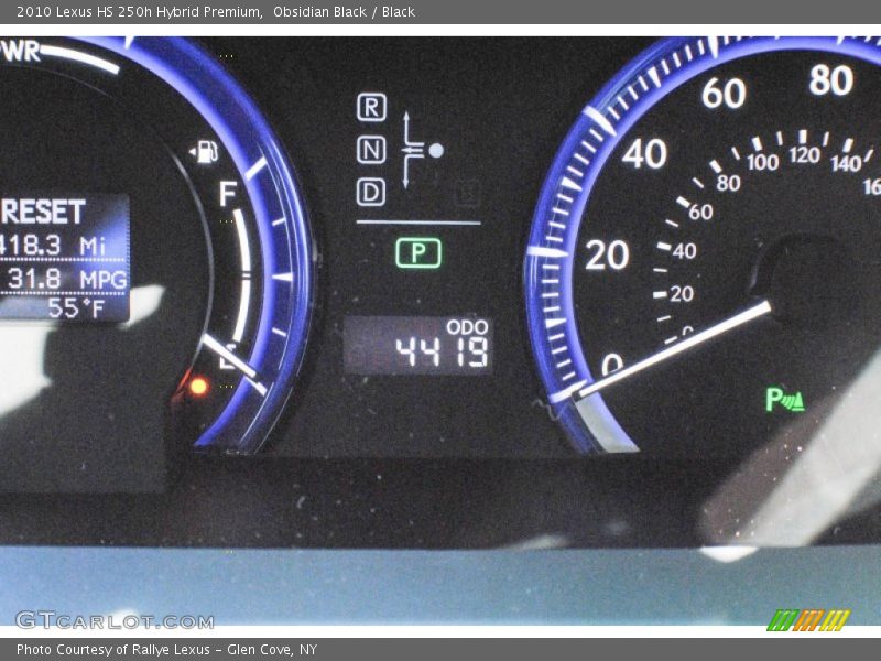 Obsidian Black / Black 2010 Lexus HS 250h Hybrid Premium