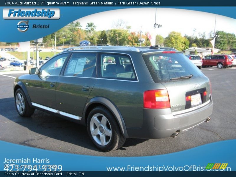 Highland Green Metallic / Fern Green/Desert Grass 2004 Audi Allroad 2.7T quattro Avant
