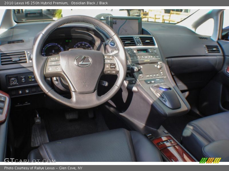 Obsidian Black / Black 2010 Lexus HS 250h Hybrid Premium