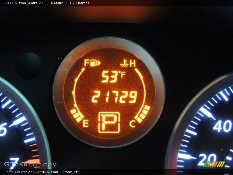 Metallic Blue / Charcoal 2011 Nissan Sentra 2.0 S