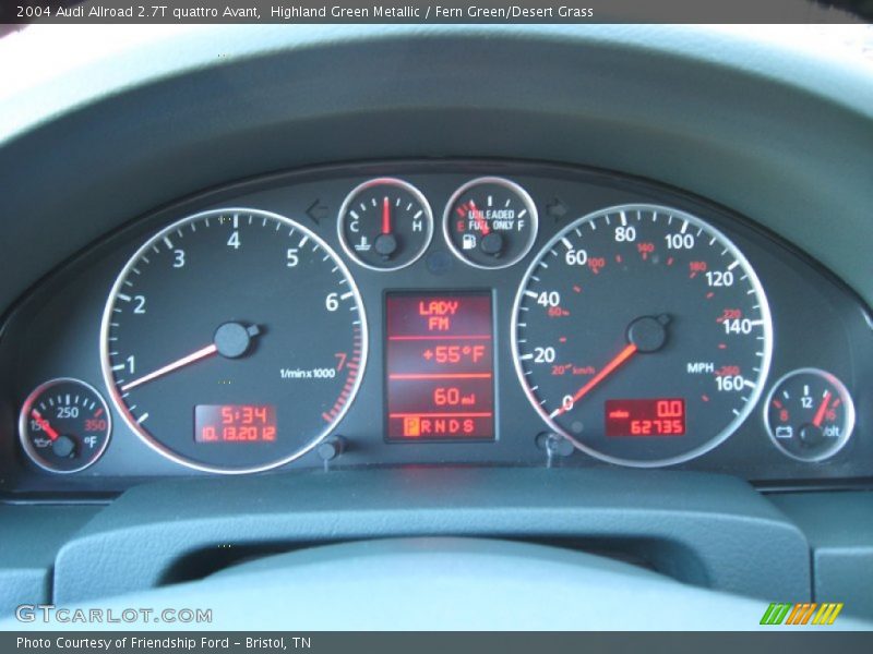  2004 Allroad 2.7T quattro Avant 2.7T quattro Avant Gauges