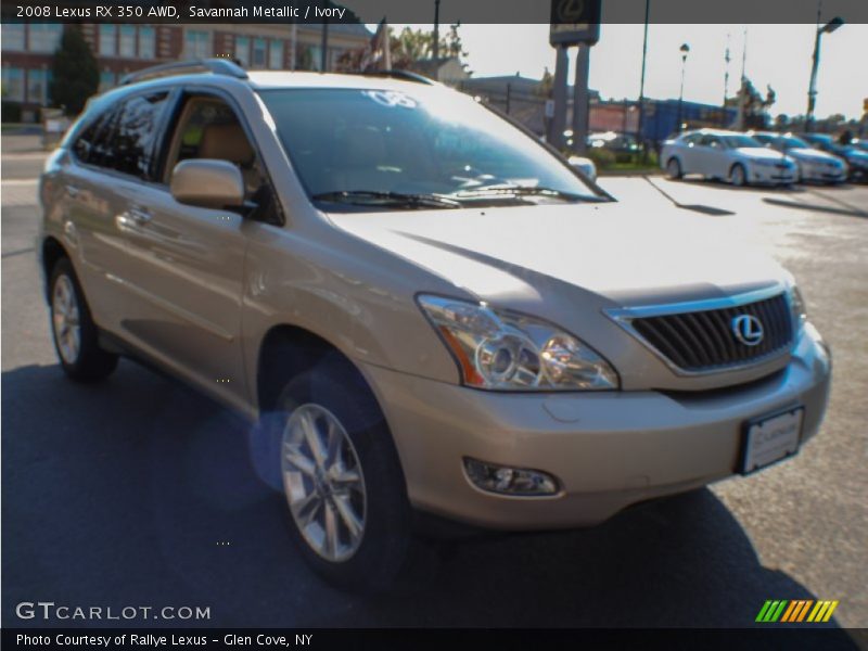 Savannah Metallic / Ivory 2008 Lexus RX 350 AWD