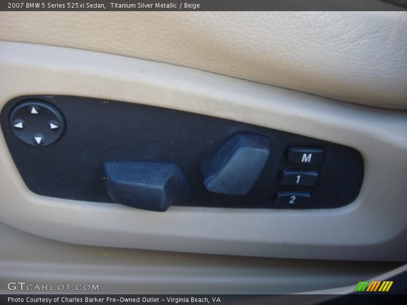 Titanium Silver Metallic / Beige 2007 BMW 5 Series 525xi Sedan