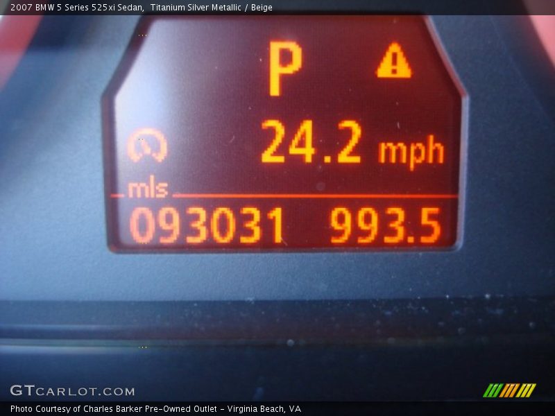 Titanium Silver Metallic / Beige 2007 BMW 5 Series 525xi Sedan