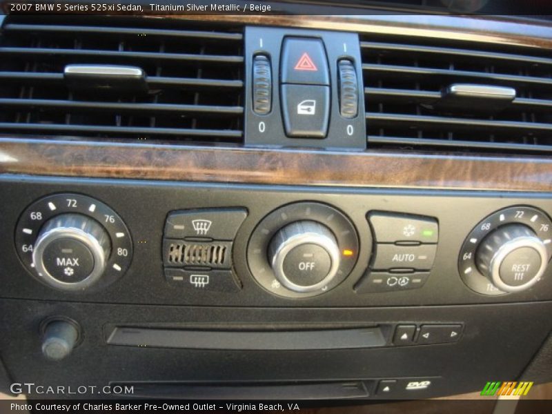 Titanium Silver Metallic / Beige 2007 BMW 5 Series 525xi Sedan
