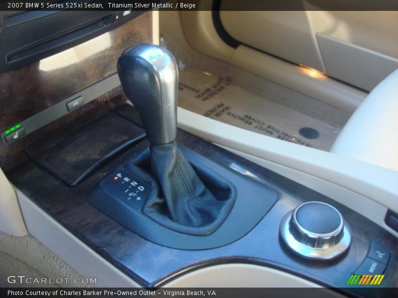 Titanium Silver Metallic / Beige 2007 BMW 5 Series 525xi Sedan