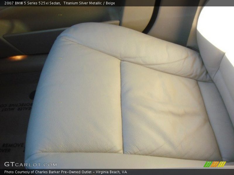 Titanium Silver Metallic / Beige 2007 BMW 5 Series 525xi Sedan