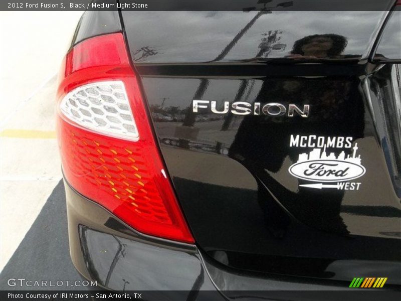 Black / Medium Light Stone 2012 Ford Fusion S