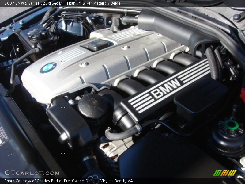 Titanium Silver Metallic / Beige 2007 BMW 5 Series 525xi Sedan