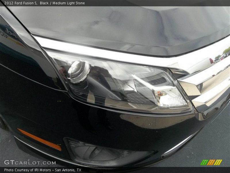 Black / Medium Light Stone 2012 Ford Fusion S