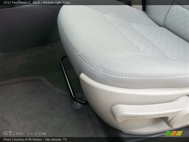 Black / Medium Light Stone 2012 Ford Fusion S