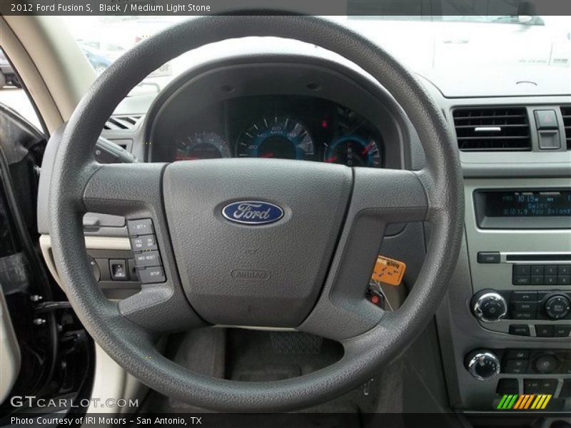 Black / Medium Light Stone 2012 Ford Fusion S