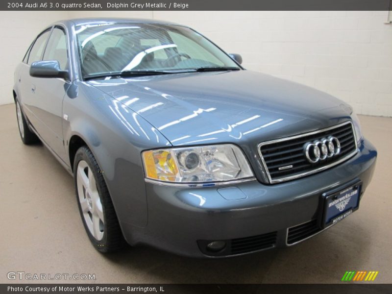 Dolphin Grey Metallic / Beige 2004 Audi A6 3.0 quattro Sedan