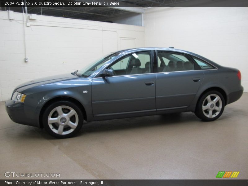 Dolphin Grey Metallic / Beige 2004 Audi A6 3.0 quattro Sedan
