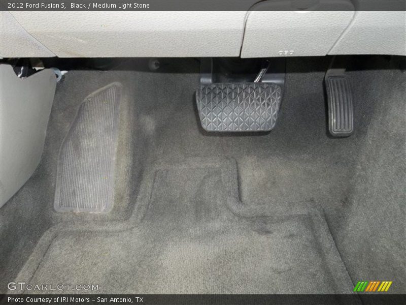 Black / Medium Light Stone 2012 Ford Fusion S