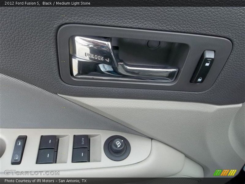 Black / Medium Light Stone 2012 Ford Fusion S