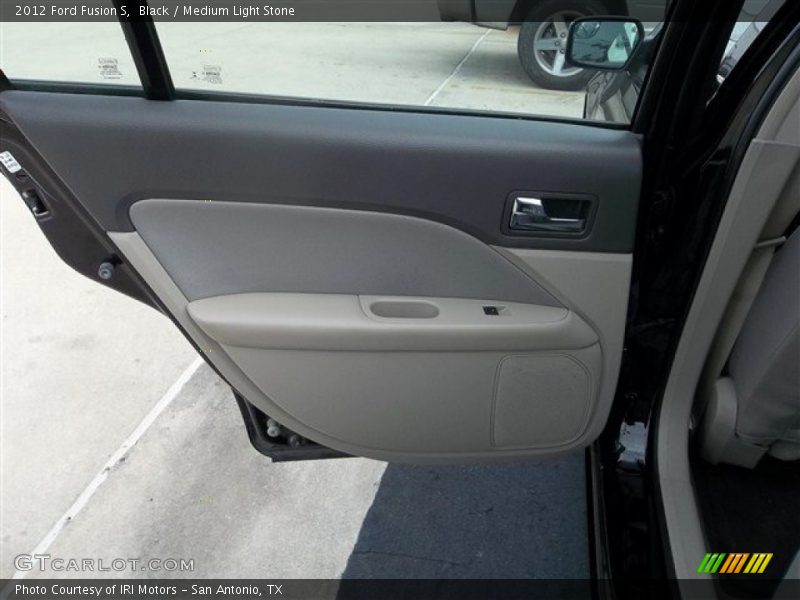 Black / Medium Light Stone 2012 Ford Fusion S