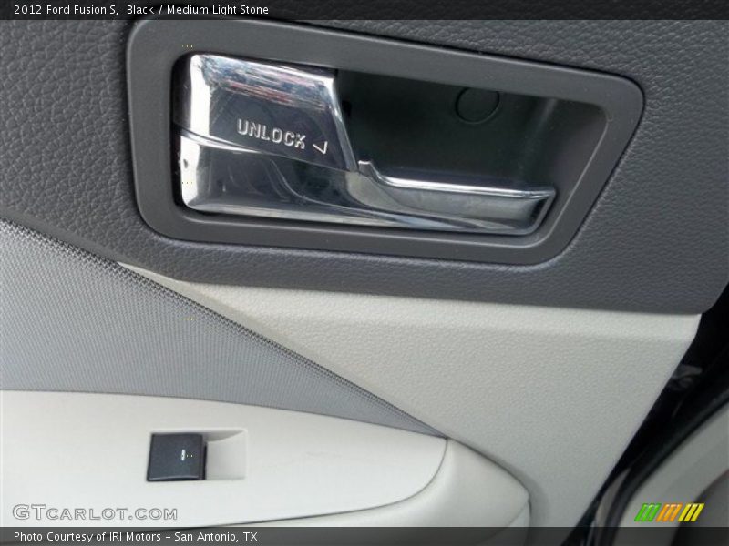Black / Medium Light Stone 2012 Ford Fusion S
