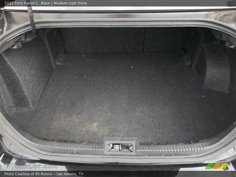 Black / Medium Light Stone 2012 Ford Fusion S