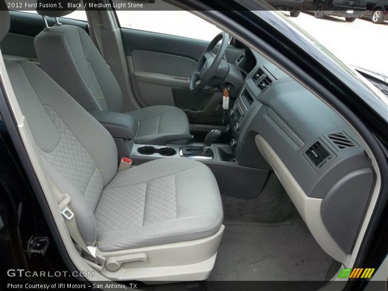 Black / Medium Light Stone 2012 Ford Fusion S