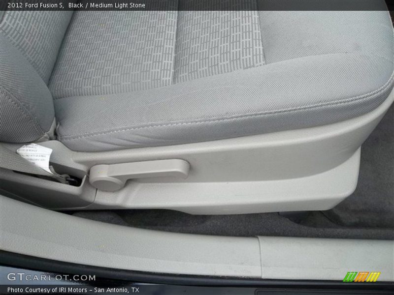 Black / Medium Light Stone 2012 Ford Fusion S