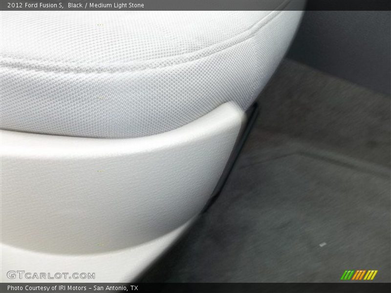 Black / Medium Light Stone 2012 Ford Fusion S